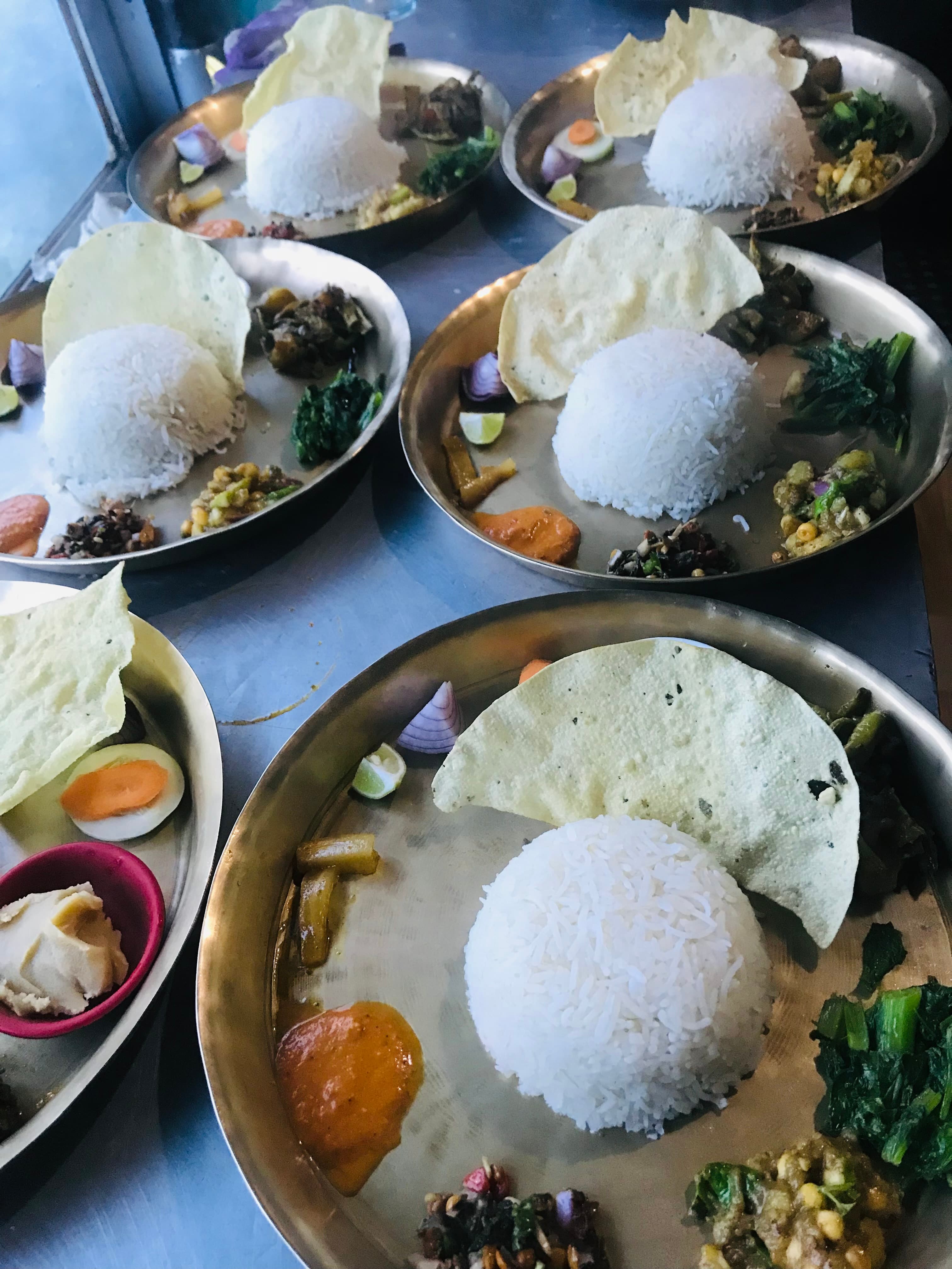 Paul’s hotel offers a authentic Nepali thali alongside popular other dishes